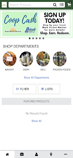 Android application Main Street Market Shopping screenshort