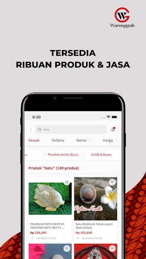 Warunggaib - Antique Product Screen 2