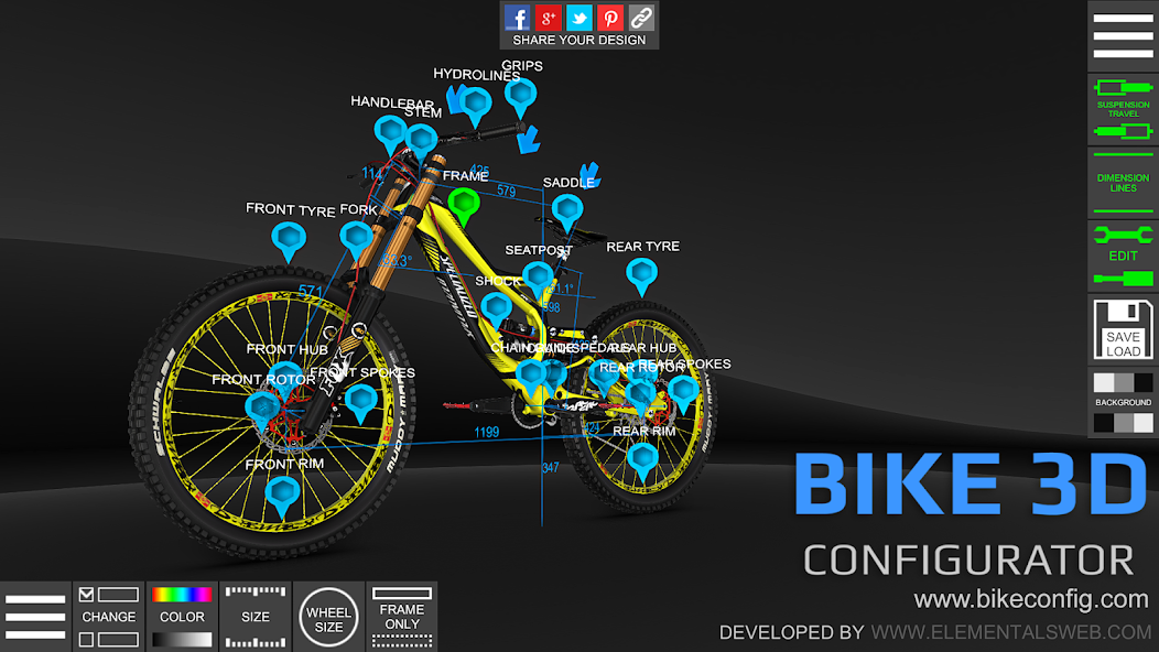 Bike 3D Configurator 1.6.8 APK + Mod (Remove ads) for Android