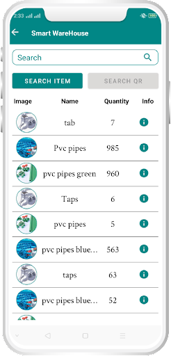 Smart Warehouse - QR Locator Screen 2