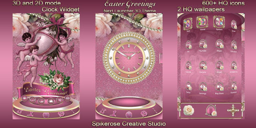 Android application Easter Greetings 3D Next Launc screenshort