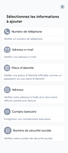 Aperçu de l'application
