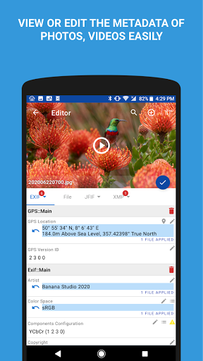 EXIF Pro: ExifTool for Android Screen 3