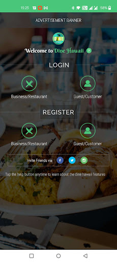 Hawaii Food Ordering App Screen 2