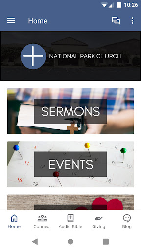 Android application National Park Church screenshort