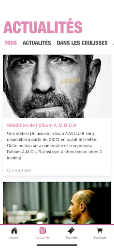 Calogero – A.M.O.U.R TOUR Screen 2