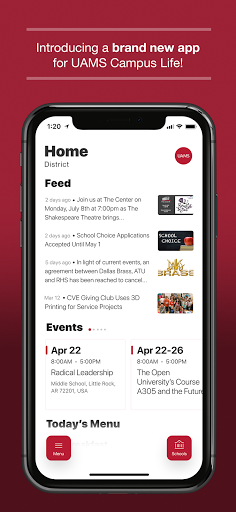 Android application UAMS NW Students screenshort
