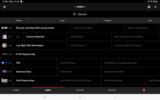 Screenshot of StrataTV