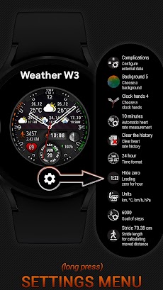 Weather watch face W3のおすすめ画像3