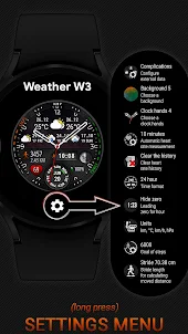 날씨 시계 모드 W3