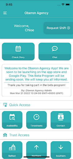 Oberon Agency Screen 2