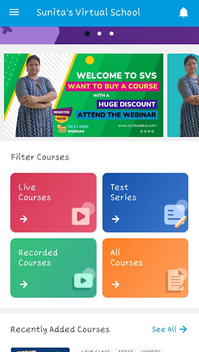 Sunitas Virtual School Screen 2