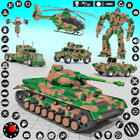 Army Tank Robot Car Games