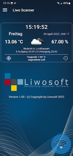 Android application Liwo Scanner screenshort