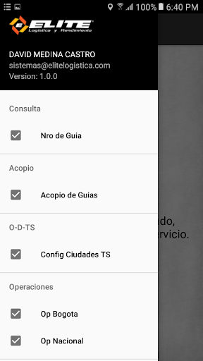 Elite Operaciones Screen 2