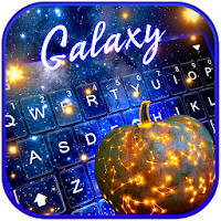 Galaxy Jack O Lantern Keyboard
