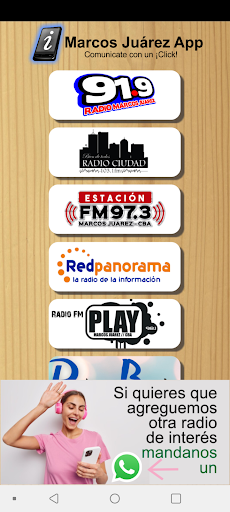 Marcos Juárez App Screen 3