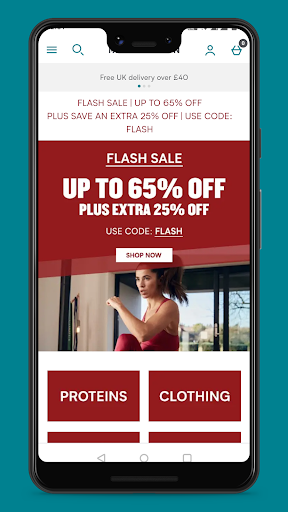 Android application My Protein screenshort