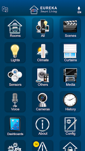 Android application Eureka Smart Living screenshort