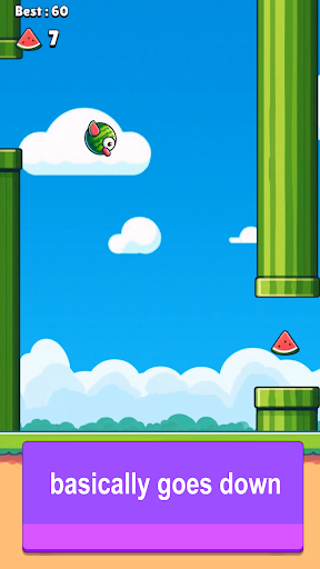 Android application Flying Watermelon Game screenshort