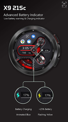 X9 21Sc: Digital Watch Face Screen 3