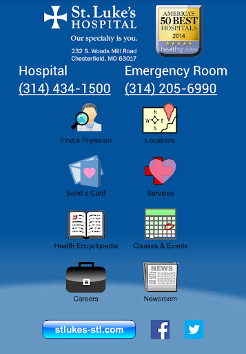 Android application St. Luke's Hospital – STL, MO screenshort