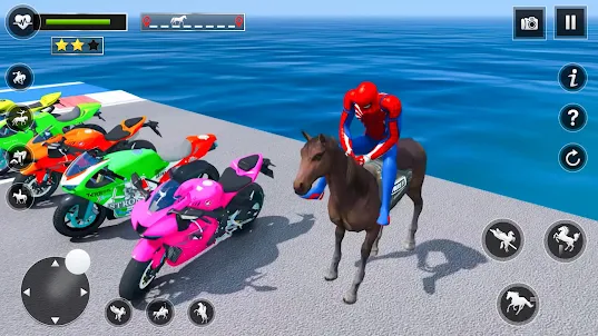 Crazy Spider Horse Riding Game