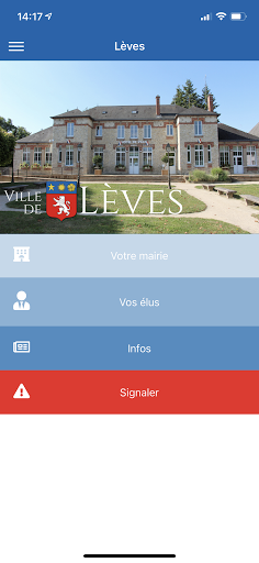 Android application Lèves screenshort