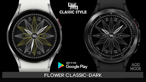 Android application LMwatch flower classic dark screenshort