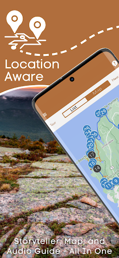 Screenshot of Acadia National Park GPS Tour