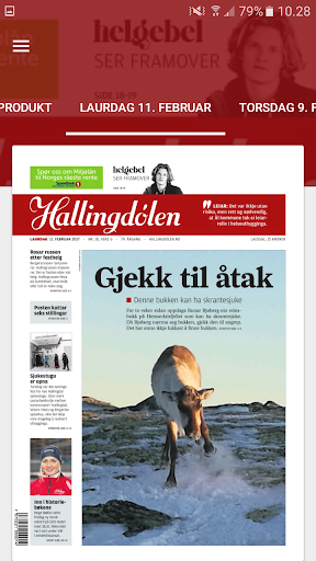 Android application Hallingdølen eAvis screenshort