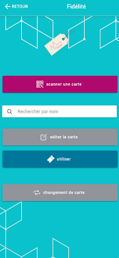Android application CAEM - Version commercant screenshort