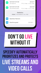 Speedify - Live Streaming VPN Screenshot