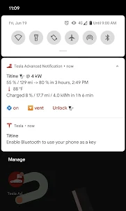 Tesla Advanced Notification