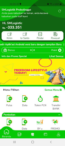 Android application SMLogistik Probolinggo screenshort