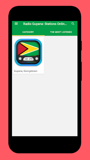 Android application Radio Guyana FM + Radio Online screenshort