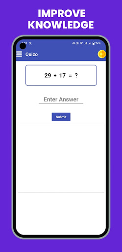 Android application Quiz Place - Improve Knowledge screenshort