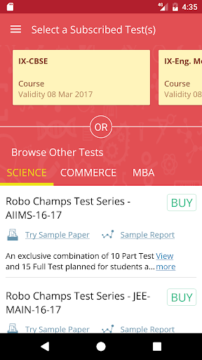 RoboAssess Screen 2