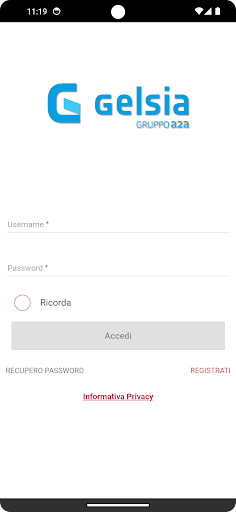 Android application MyGelsia screenshort