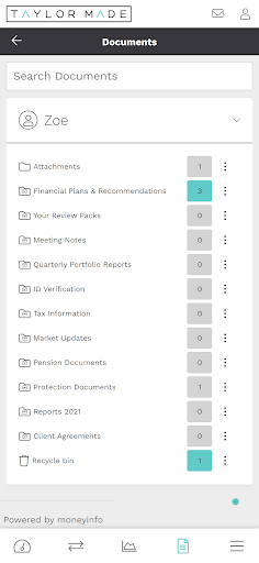 TMFP Client Hub Screen 2