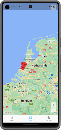 Android application Socialsync screenshort