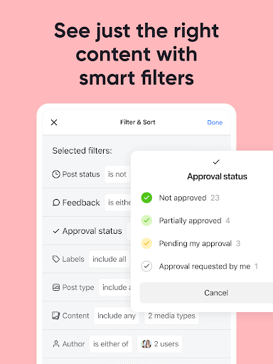 Screenshot of Planable Social Media Approval