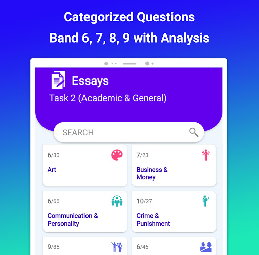 Screenshot of IELTS® Writing : Essays & Test