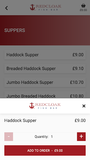 The Red Cloak Fish Bar Screen 3