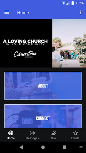 Android application Cornerstone Church Deltona screenshort