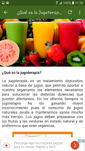 Jugoterapia para la salud Screen 3