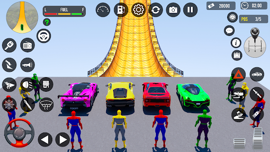 Superhero Car: Mega Ramp Games 1