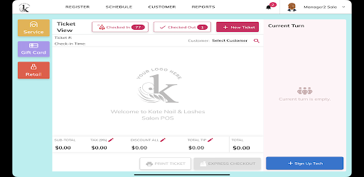 D3 Salon Pos Screen 3