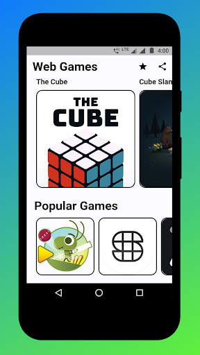 Android application Web Games: One-Stop Gaming screenshort