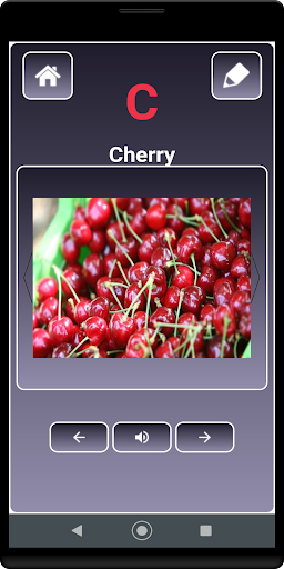 AtoZ Fruits Name Screen 3